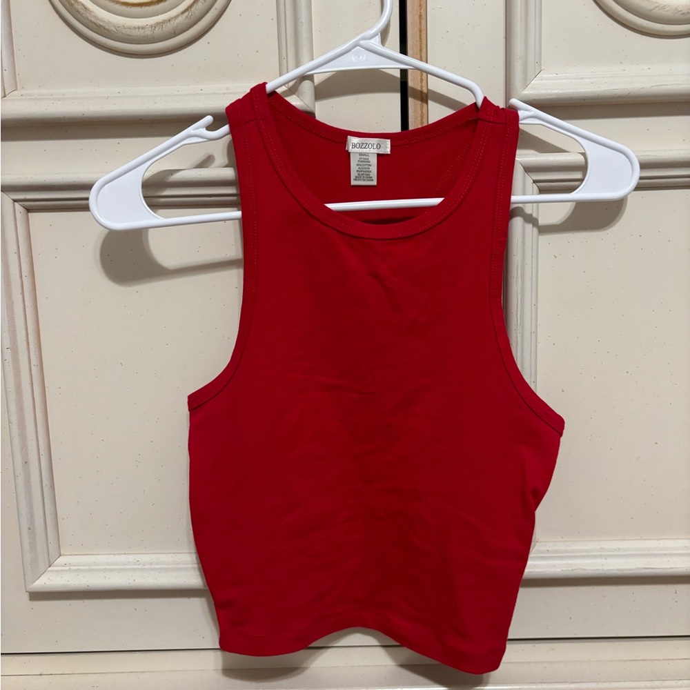 small red tank top
